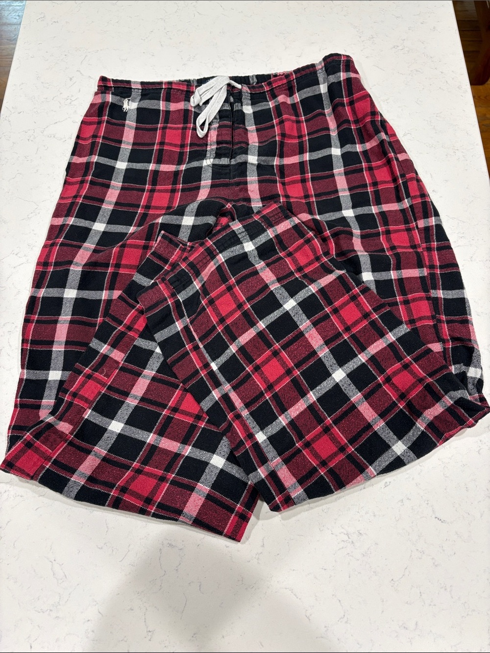 Ralph Lauren Red Black White Plaid Flannel Pajama Pants